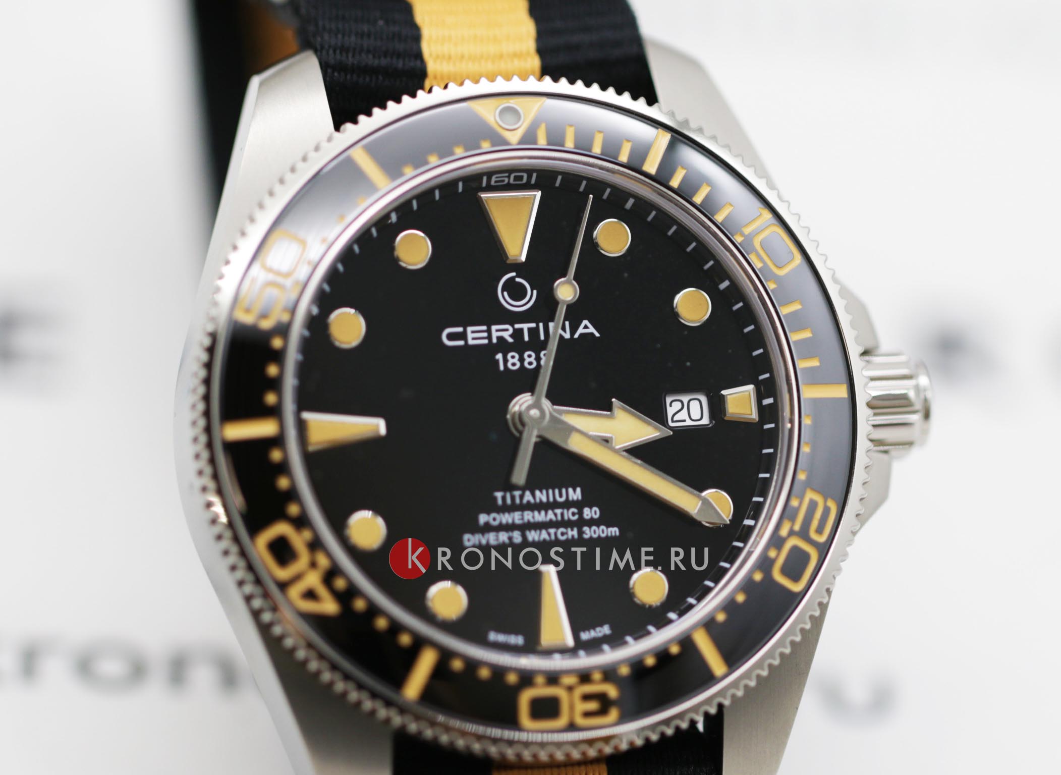 Certina Certina DS Action Diver C032.607.48.051.00 DS Action - задняя крышка титан корпуса, швейцария часы